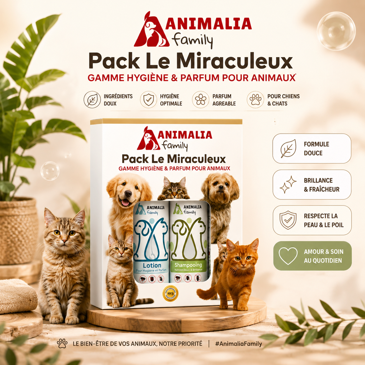Pack Le Miraculeux Animalia Family - L’Essentiel de l’Hygiène et du Parfum